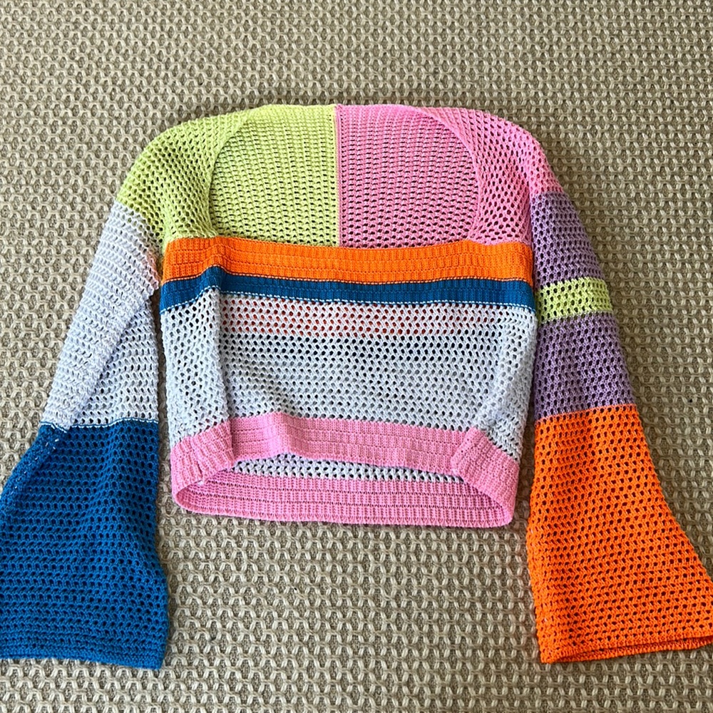 Knit Crotchet Trendy Top